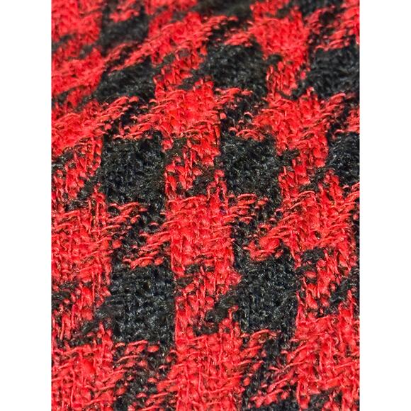 City Chic Red Houndstooth Blazer Jacket 12 NWOT - Picture 3 of 4